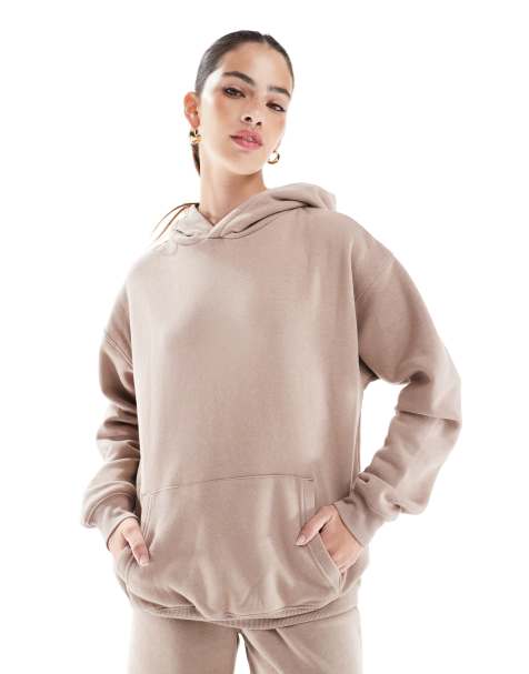 Cotton On classic fleece hoodie in mocha - part of a set - view 1