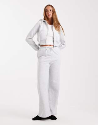 Cotton On - Classic - Fleece-Jogginghose in sanft meliertem Grau, Kombiteil