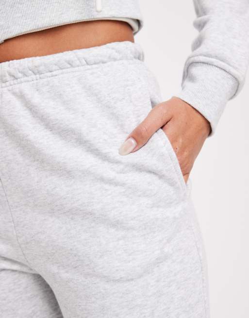 Cotton On – Classic – Fleece-Jogginghose in sanft meliertem Grau, Kombiteil, 4 von 5