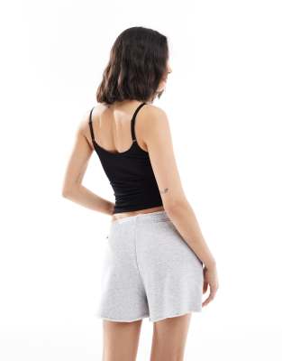 Cotton:on Cotton On Classic Fleece Mini Shorts In Gray