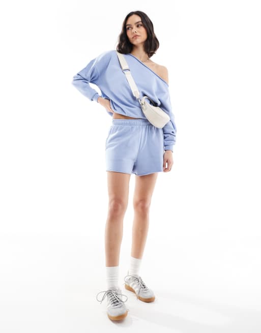 Cotton On classic fleece shorts in dusk blue - part of a set, 4 of 5