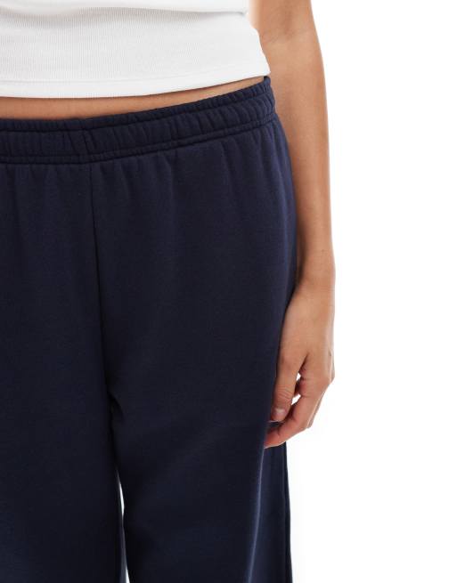 Cotton On classic fleece wide leg sweatpant in navy, 5 of 5