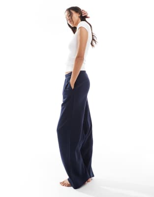 Cotton:on Cotton On Classic Fleece Wide Leg Sweatpants In Blue