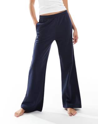 Cotton:on Cotton On Classic Fleece Wide Leg Sweatpants In Blue