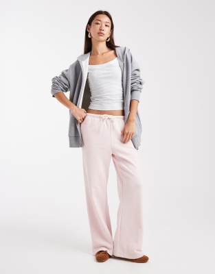 Cotton On Classic Fleece Wide Leg Sweatpants In Pink