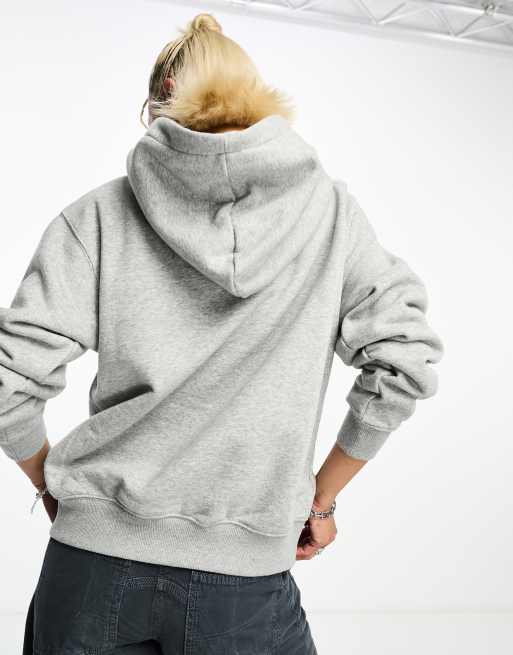 Off Duty - Oversized Hoodie in Heather Grey