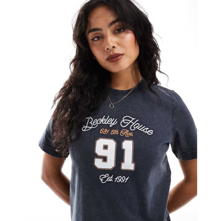 draw drawers Drawing Tshirts ネイビー S Cotton On classic tee in navy with 91 graphic | ASOS