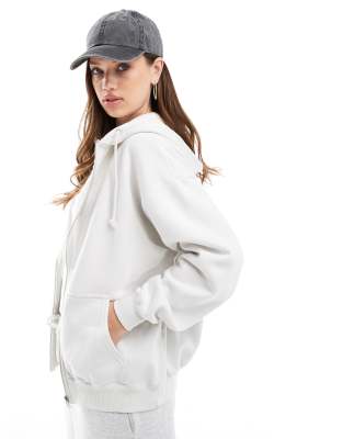 Cotton:On Cotton On classic zip through hoodie in vintage white