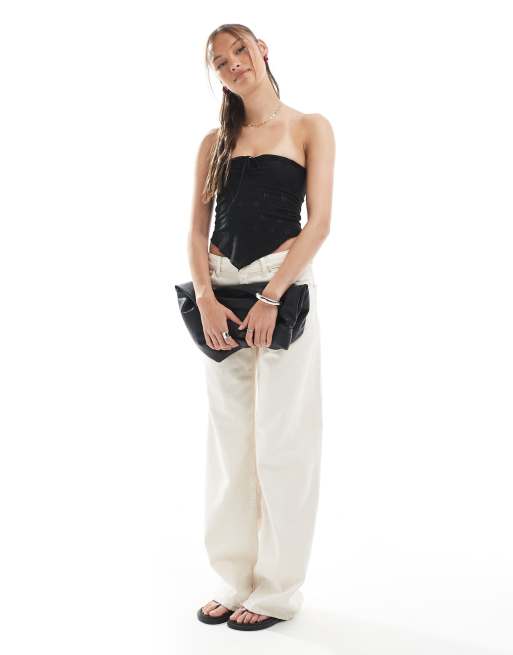 Cotton On Claudia halter tube top in black, 2 of 4