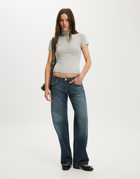Cotton On Close knit ss roll neck in grey marle - view 1