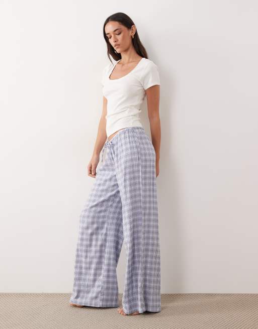 Cotton On – Cloud – Smårutiga, mjuka pyjamasbyxor i flanell, 4 av 4