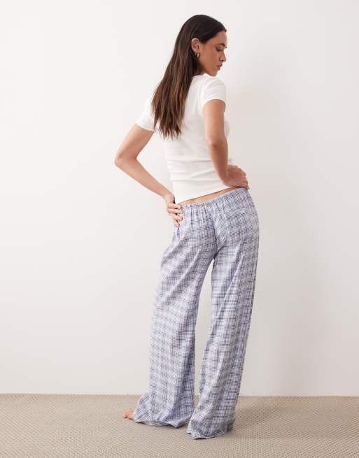 Cotton On cloud soft pyjama flannel trouser in isla micro check, 3 of 4