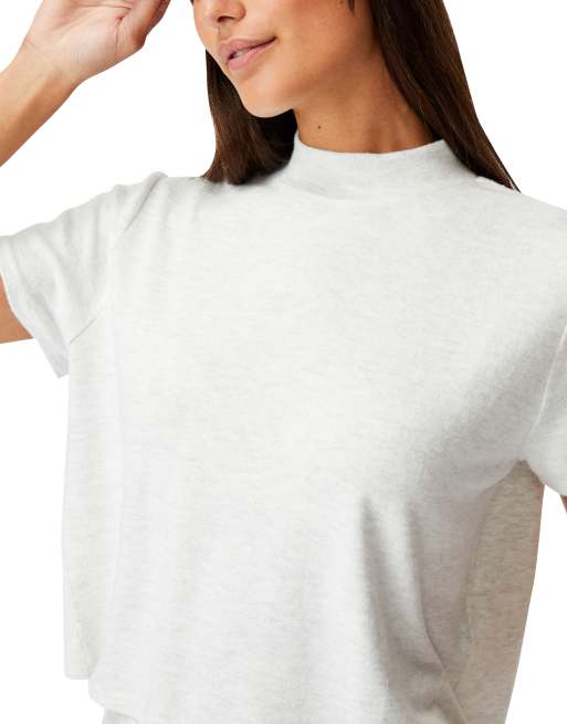 Cotton On co-ord super soft pyjama t-shirt in grey merle , 2 of 4