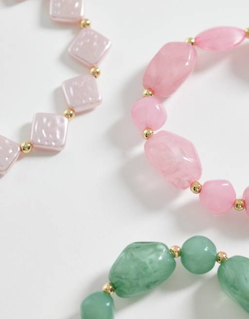 Cotton On - Confezione da 3 bracciali multicolore, 3 di 3