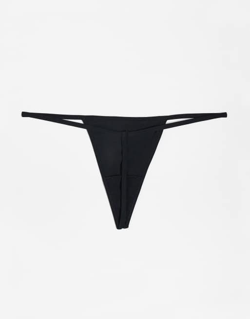 Cotton On - Confezione da 3 perizomi nero frappe acero, 2 di 3