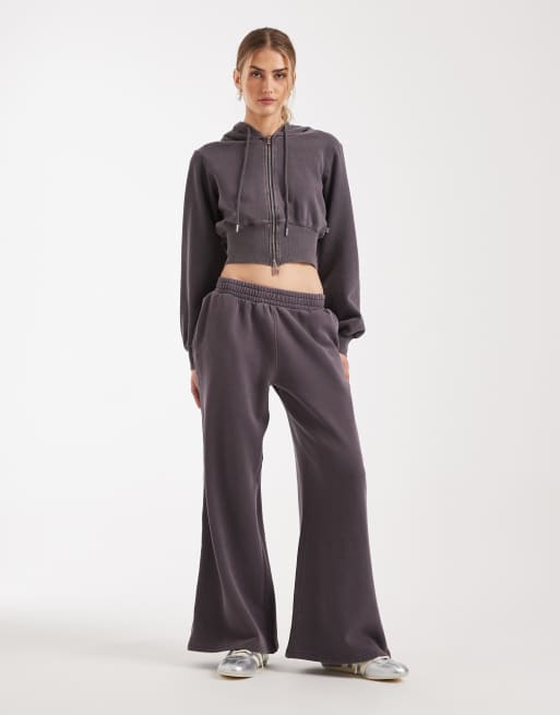Cotton On contour zip through jacket in violet grey, 3 of 4