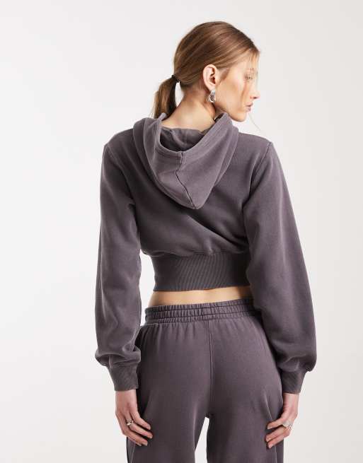 Cotton On contour zip through jacket in violet grey, 4 of 4