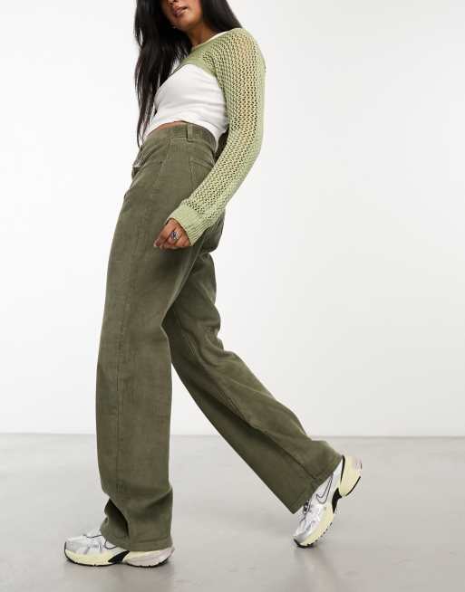 Lauren Ralph Lauren Stretch Corduroy Mid-Rise Straight Pants