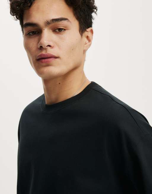 Cotton On - corte estándar de manga larga en negro, 3 de 4