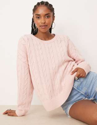 Cotton:on Cotton On Cotton Crew Neck Sweater In Pink