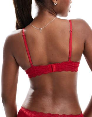 COTTON:ON COTTON ON COTTON LACE TRIANGLE PADDED BRALETTE 