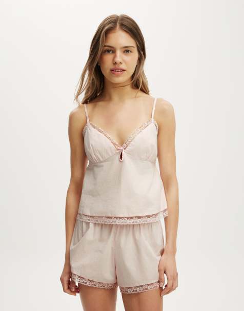 Cotton On Cotton soft keyhole cami in pink - view 1