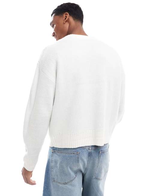 Cotton On - Cremefarvet striktrøje i westernstil med rund hals, 2 af 4