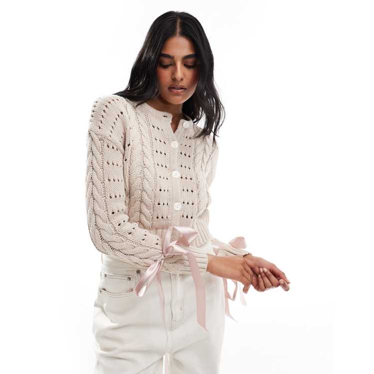Womens lace cardigan sales
