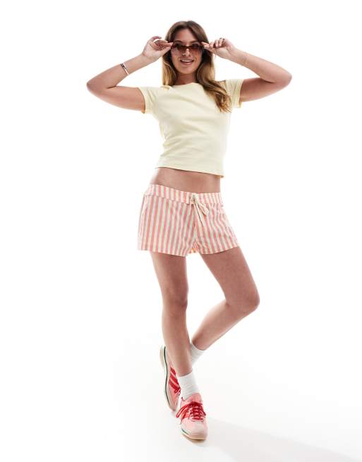 Cotton On crinkle board shorts in pink gingham, 4 of 5