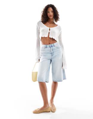 Cotton:on Cotton On Crochet Scallop Cardigan In White