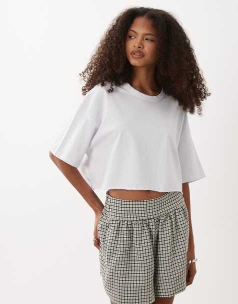Cotton On crop tee in white - view 1