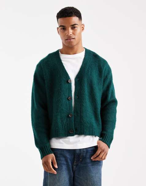 Cotton On Cropped cardigan in green - view 1