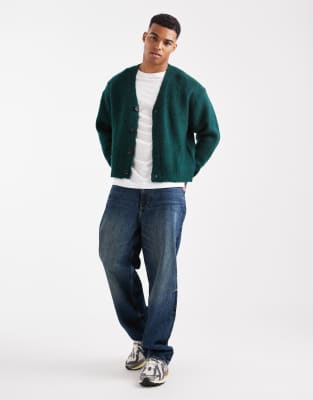 Cotton On Cropped Cardigan In Green