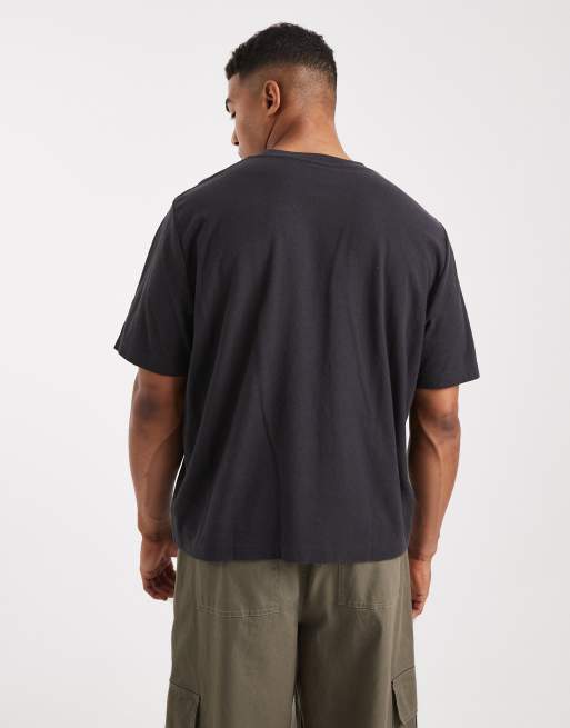 Cotton On cropped fit graphic t-shirt in washed black, 3 of 5