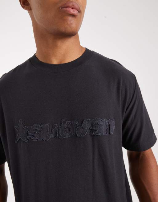 Cotton On cropped fit graphic t-shirt in washed black, 5 of 5