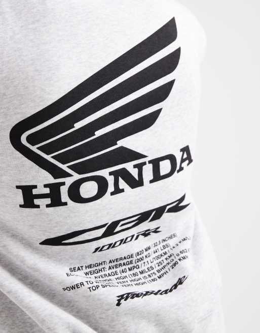 Cotton On Cropped fit honda jt racing hoodie in grey, 5 of 5