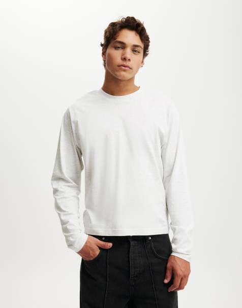Cotton On Cropped fit long sleeve in off-white - view 1