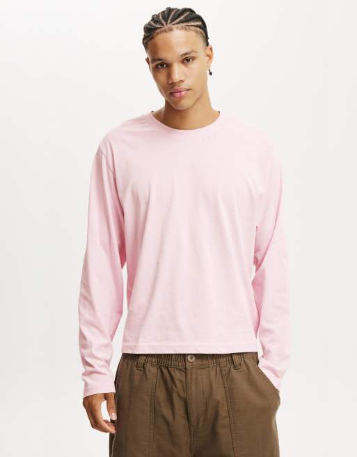 Cotton On Cropped fit long sleeve in pink - PINK