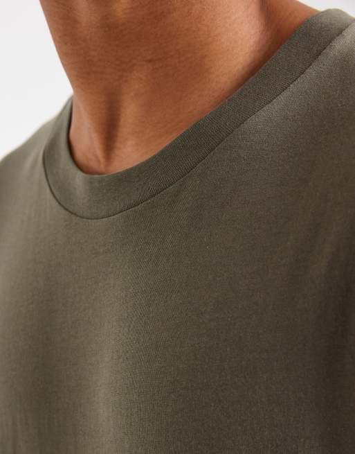 Cotton On cropped fit long sleeve t-shirt in green, 4 of 5