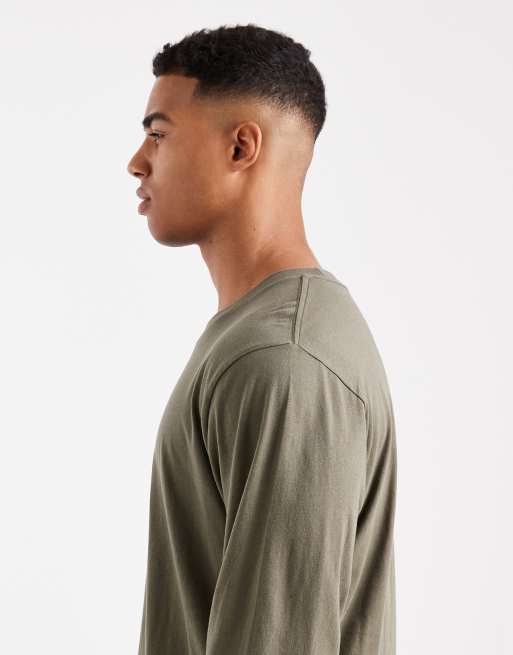 Cotton On cropped fit long sleeve t-shirt in green, 5 of 5