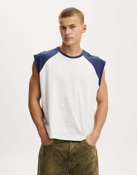 Cotton On Cropped fit muscle in grey