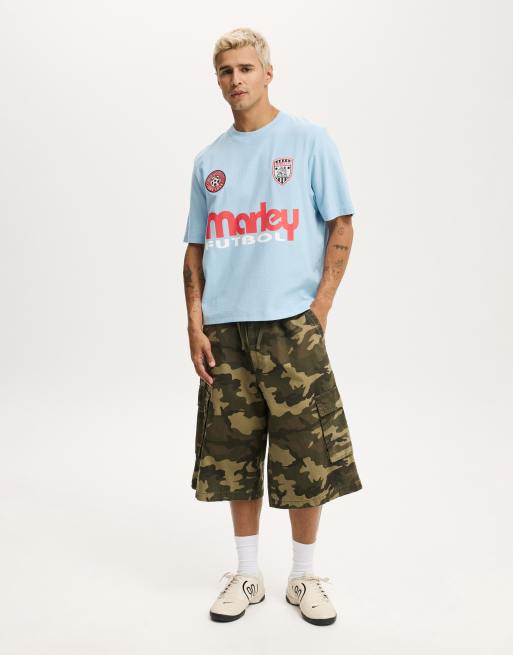 Cotton On Cropped fit music t-shirt in blue, 4 of 4