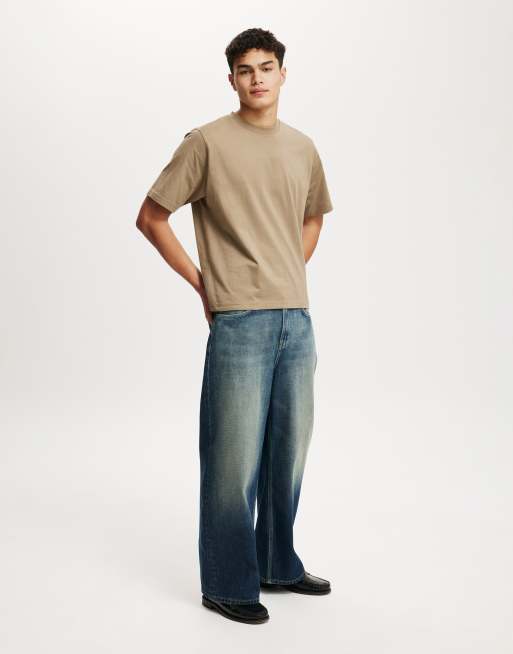 Cotton On Cropped fit t-shirt in beige  , 2 of 4