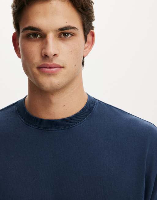 Cotton On Cropped fit t-shirt in blue, 3 of 4