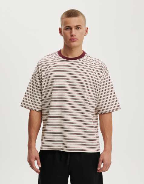 Cotton On Cropped fit t-shirt in burgundy