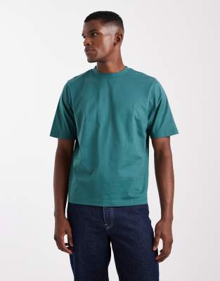 Cotton On Cotton On cropped fit t-shirt in deep teal-Multi