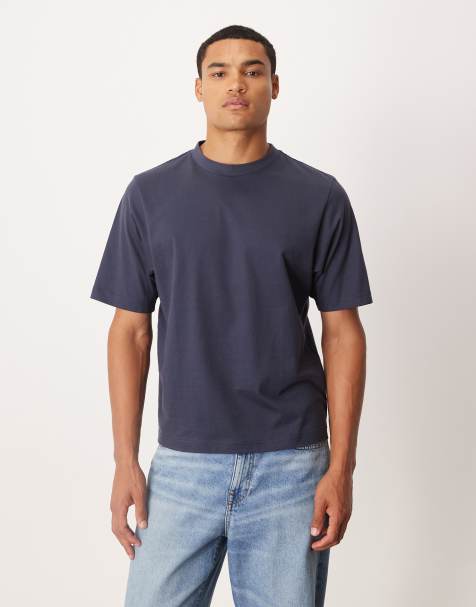 Cotton On Cropped fit t-shirt in navy