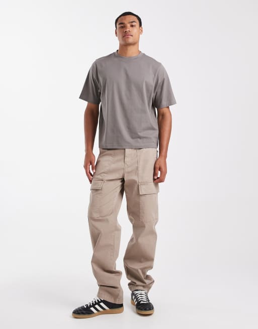 Cotton On cropped fit T-shirt in slate stone, 2 of 5