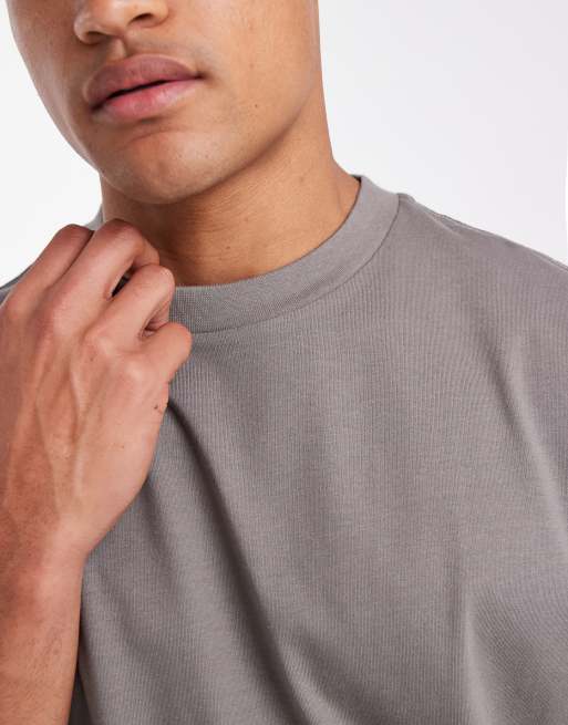 Cotton On cropped fit T-shirt in slate stone, 5 of 5