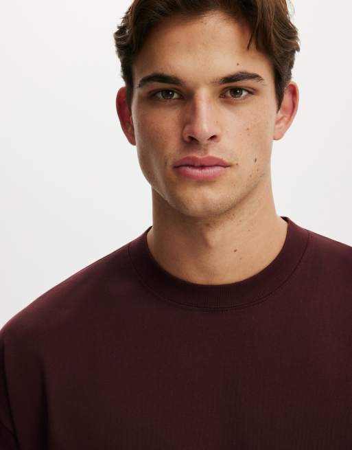 Cotton On Cropped fit t-shirt in winter fig, 3 of 4